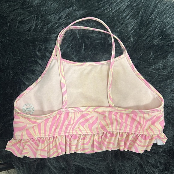 Wonder Nation Pink Zebra Print Kids Swimsuit - Picture 4 of 7
